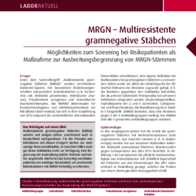 Labor Aktuell MRGN – Multiresistente gramnegative Stäbchen